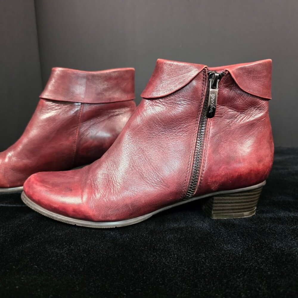 Regarde Le Ciel - Stefany 03 Sangria Zip Pant Boot 38 (US 7.5) - Picture 5 of 12